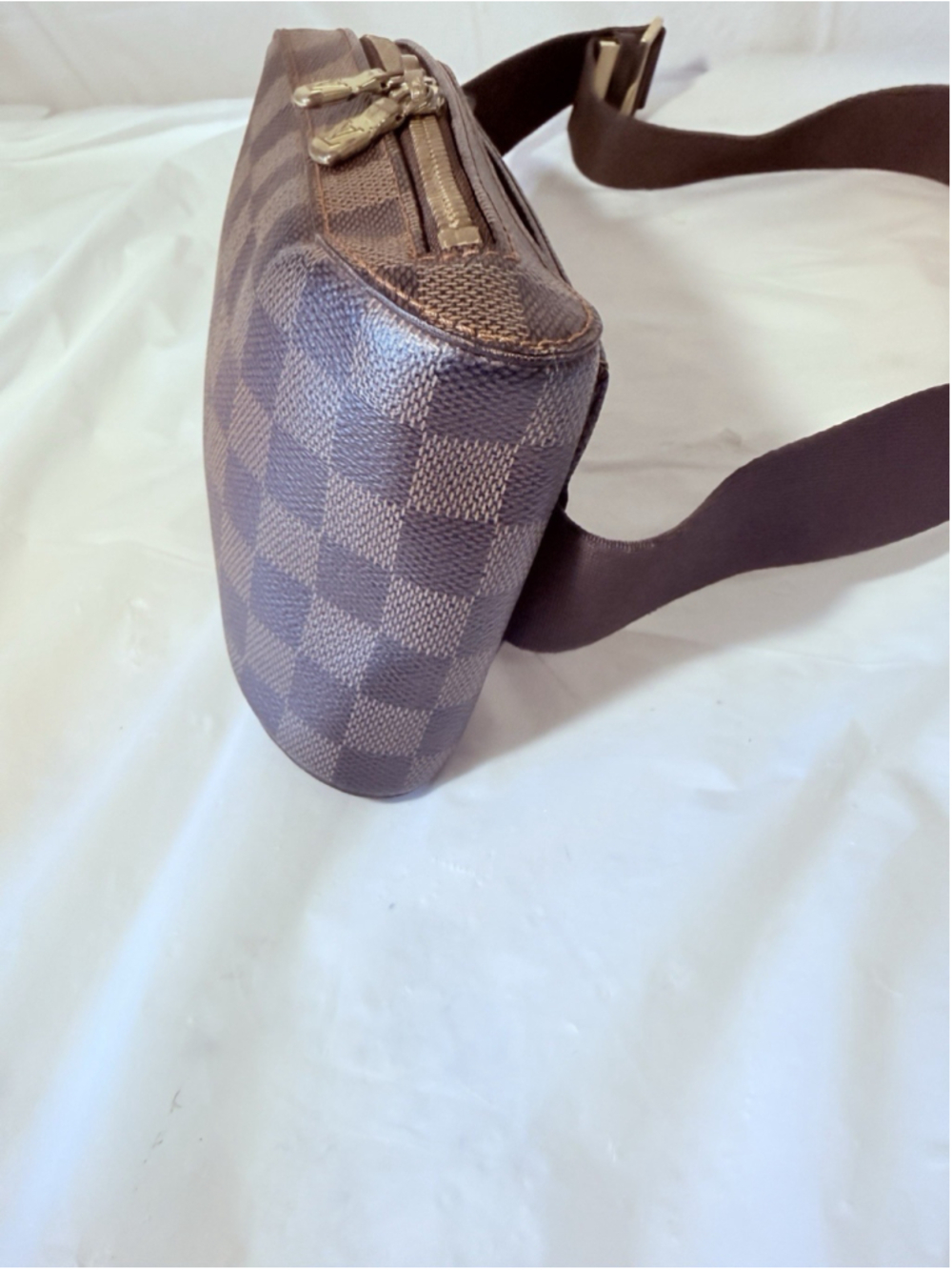 Louis Vuitton LV Shoulder Bag Geronimos Ebene Brown Damier - Picture 9 of 16